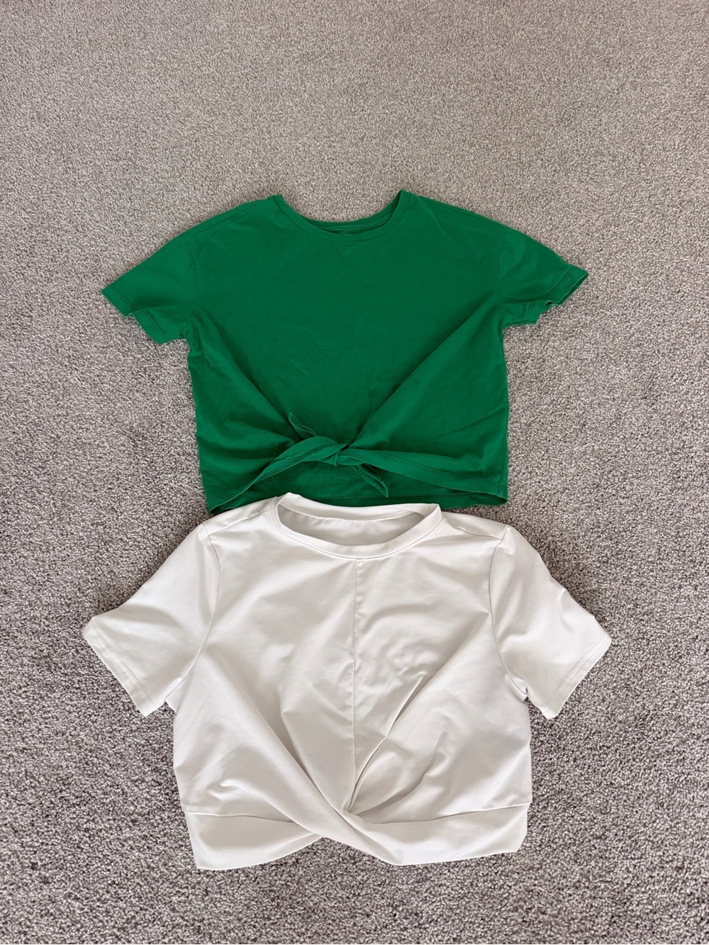 Shirts set - green, white